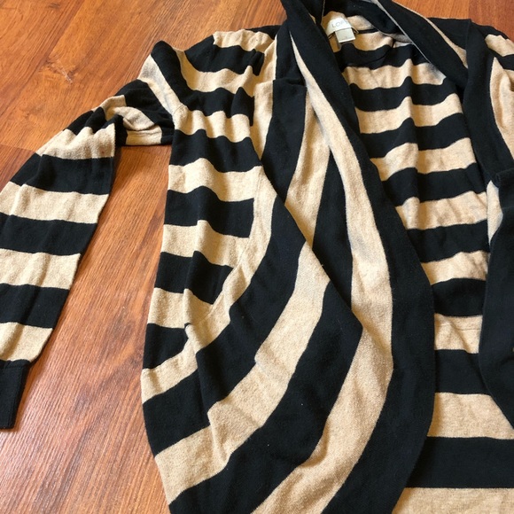 Loft Open Cocoon Stripe Cardigan - Picture 3 of 4